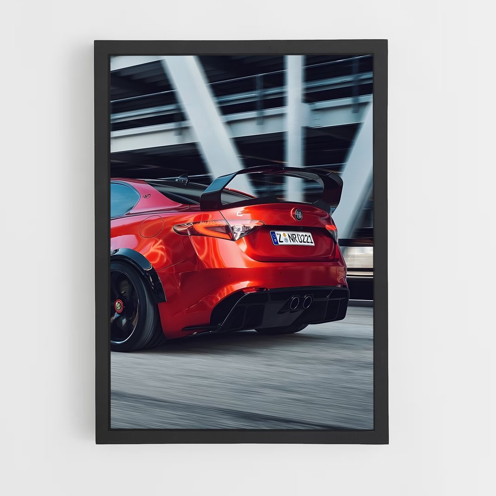 Poster Speed Machine – affiche Alfa Romeo (vue 2)